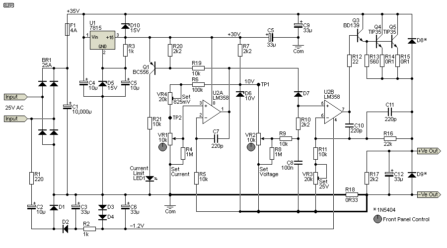 DIY Lab Bench Power Supply 