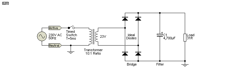 ltspice ac source for mains voltage 120v