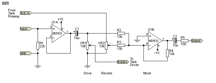 spring reverb circuit