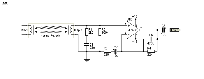 spring reverb circuit