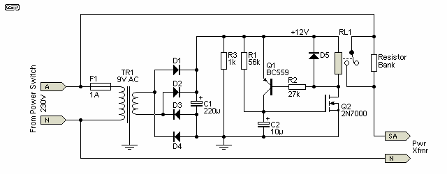 Soft Starter Circuit Diagram - Soldering Mind