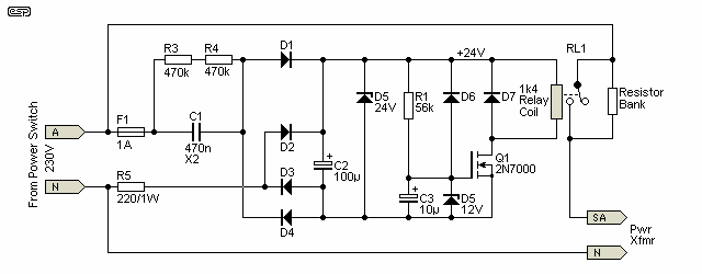 Soft Starter Circuit Diagram - Soldering Mind