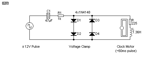 Quartz clock shop circuit