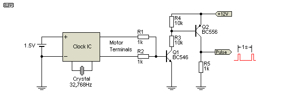 Quartz clock deals circuit