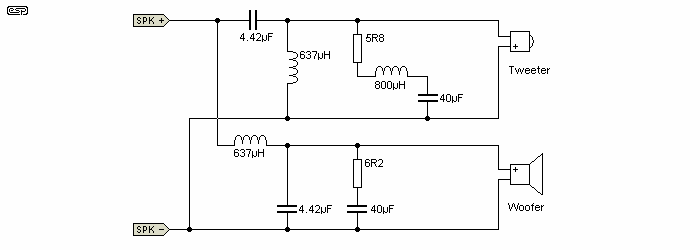 Passive crossover 2024 for tweeter