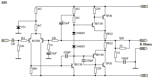 High Quality 60 Watt Power Amplifier