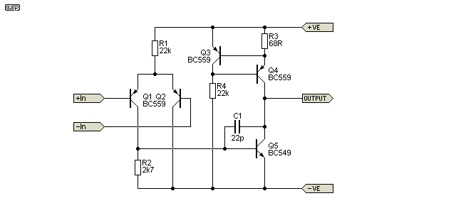 Discrete Operational Amplifier