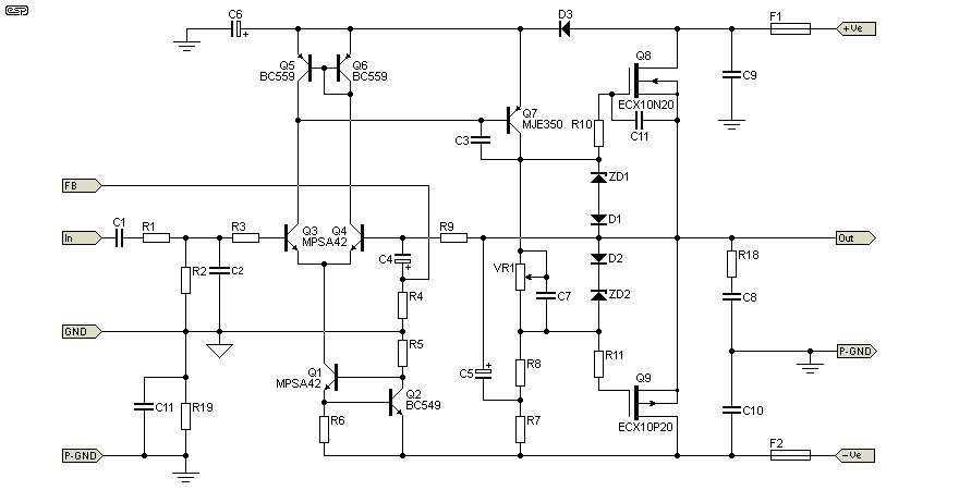 Modern Mosfet Amplifier Circuit Diagram
