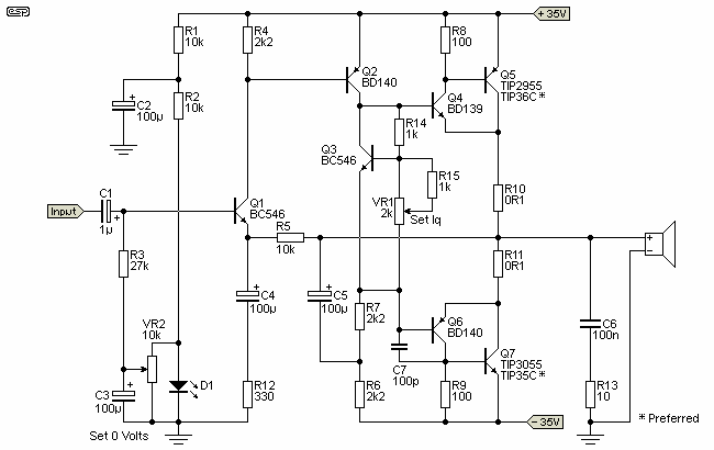 Simple 60 Watt Power Amplifier