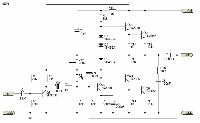 Simple 40 Watt Power Amplifier