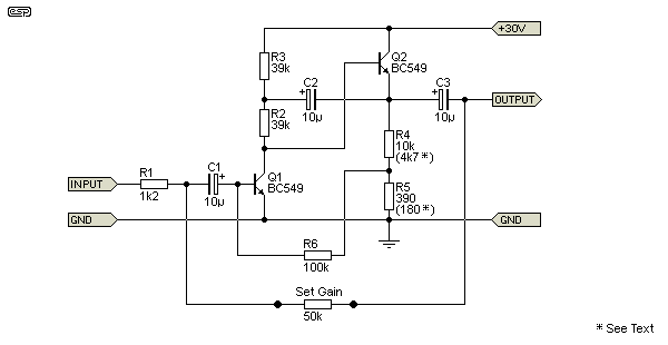 Preamplificador Microfono