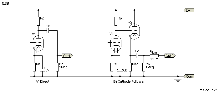 cathode follower preamp