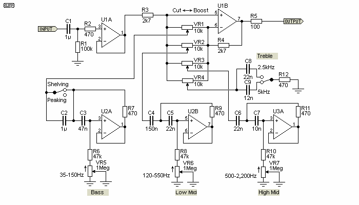 Parametric And Sub Woofer Equaliser