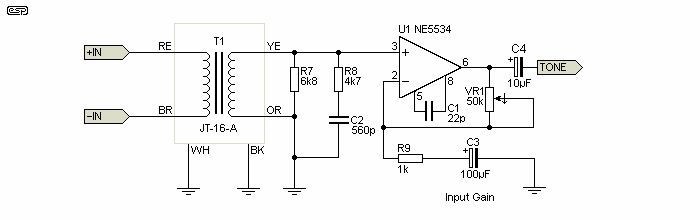 stereo audio mixer circuit