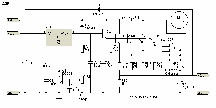 simple regulated power supply circuit