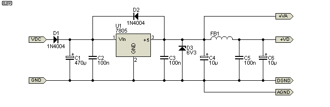 digital to analog audio converter circuit diagram