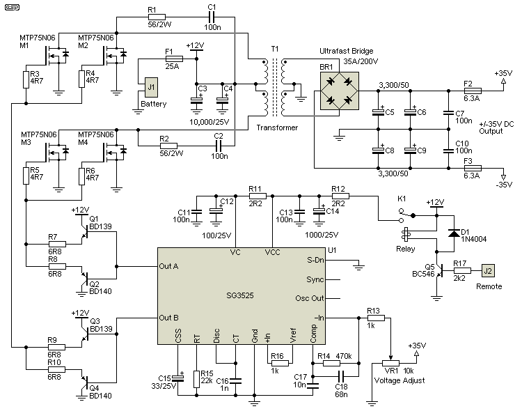 Switchmode Power Supply For Car Audio