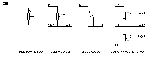 16mm Dual Gang Potentiometer - Short PCB Leg